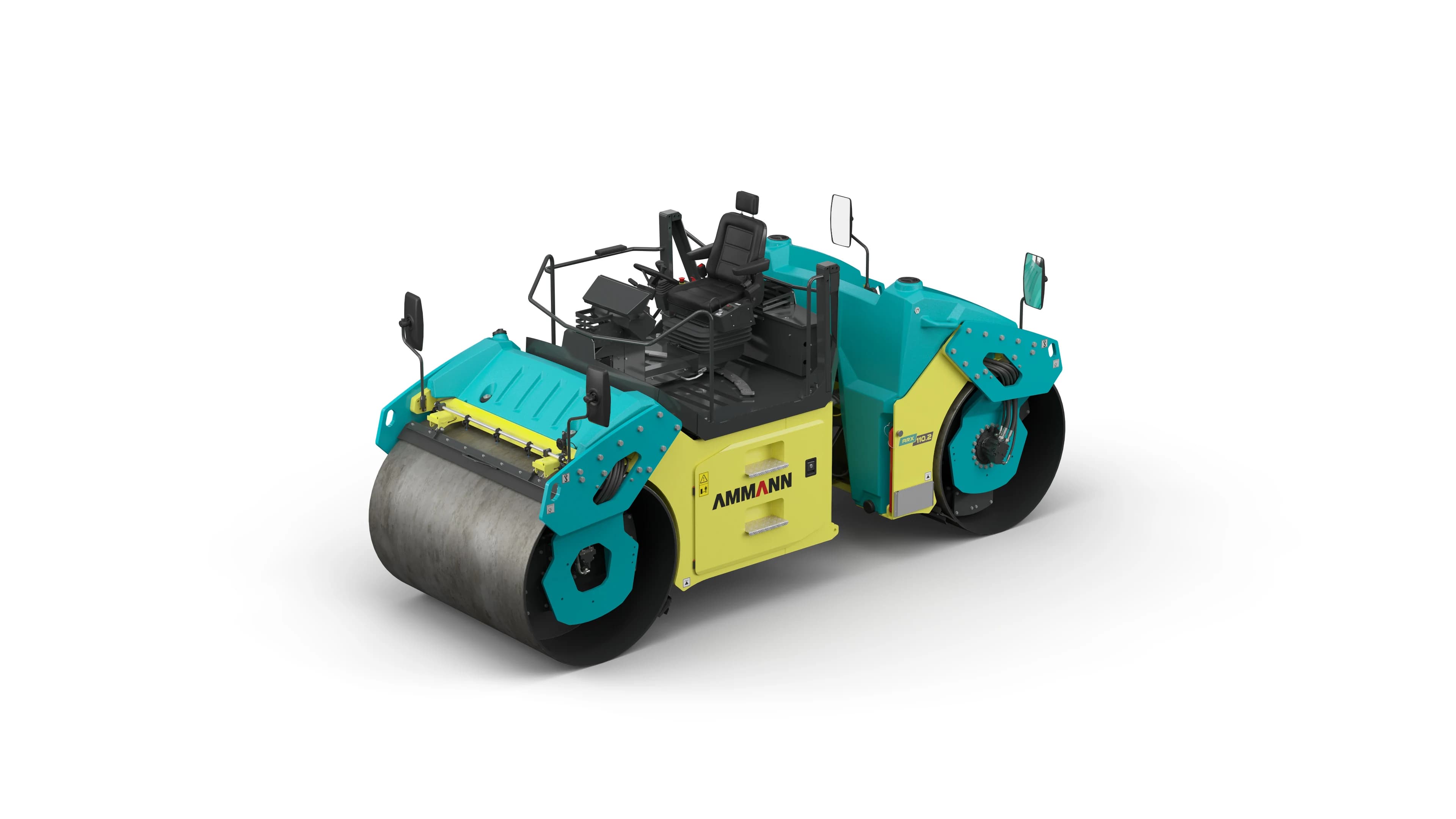 Ammann ARX 110.2-2 articulated tandem roller with open operator platform